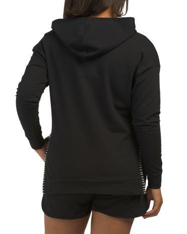 French Terry Hoodie for Women | Polyester/Spandex/Cotton Product Image