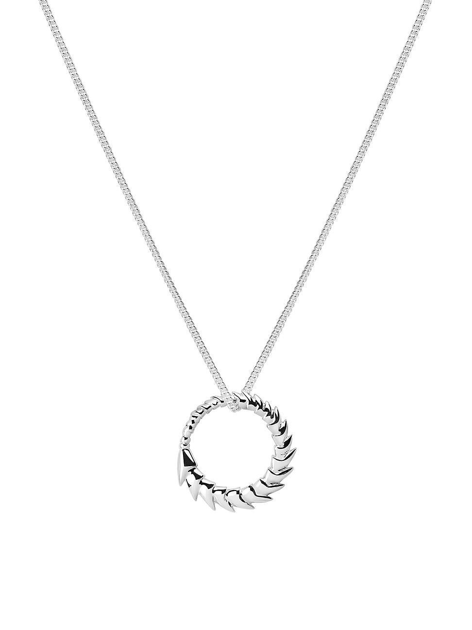 Mens pico Sterling Silver Hoop Pendant Product Image