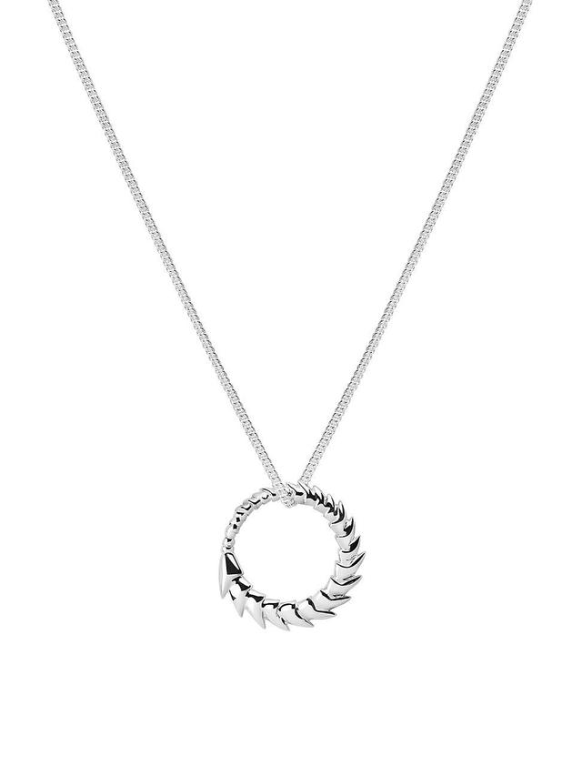 Mens pico Sterling Silver Hoop Pendant Product Image