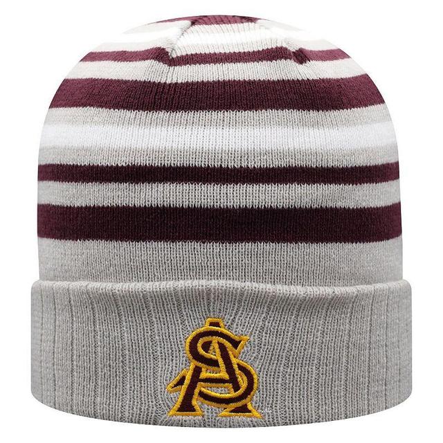 Mens Top of the World Gray/Maroon Arizona State Sun Devils All Day Cuffed Knit Hat Product Image