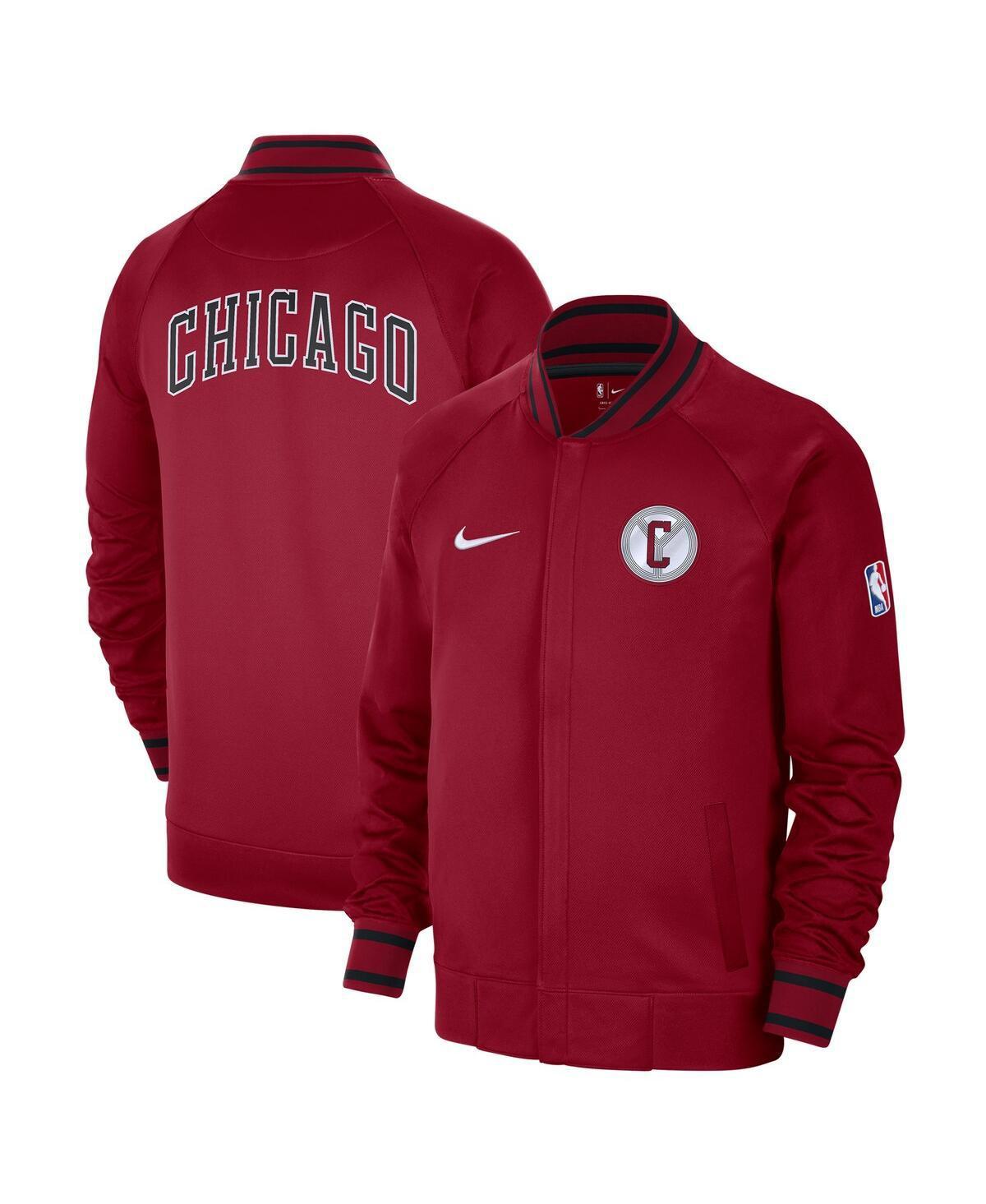 Mens Nike Red Chicago Bulls 2022/23 City Edition Showtime Thermaflex Full-Zip Jacket - Red Product Image