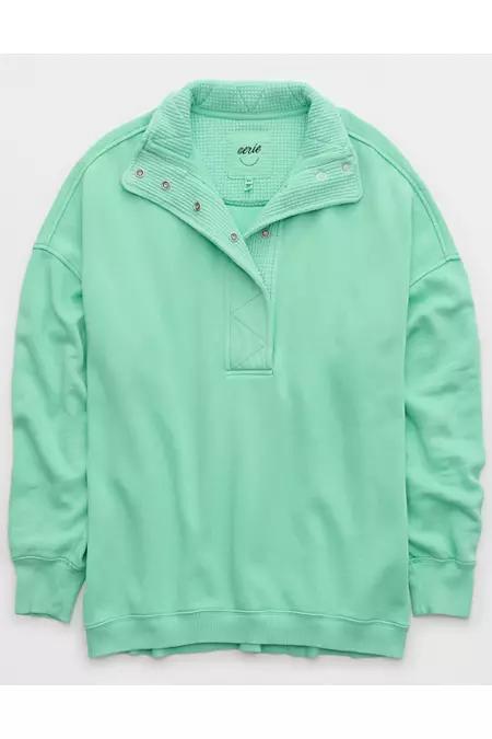 Aerie Getaway Quarter Snap Sweatshirt Women's Product Image