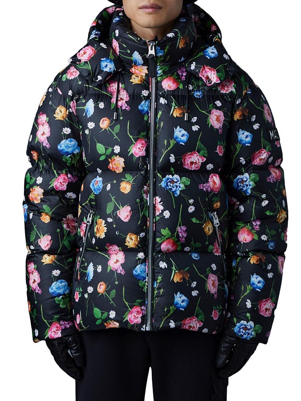 Mens Kent Floral Down Puffer Jacket Product Image