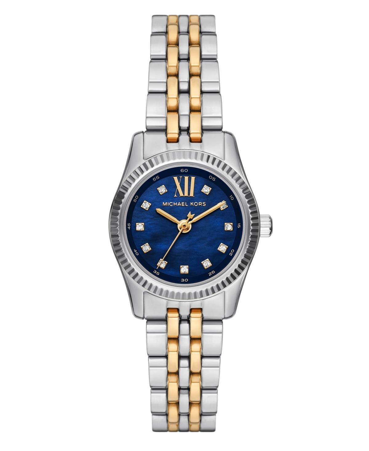 Michael Kors Womens Lexington Three Hand Two Tone Stainless Steel Watch Product Image