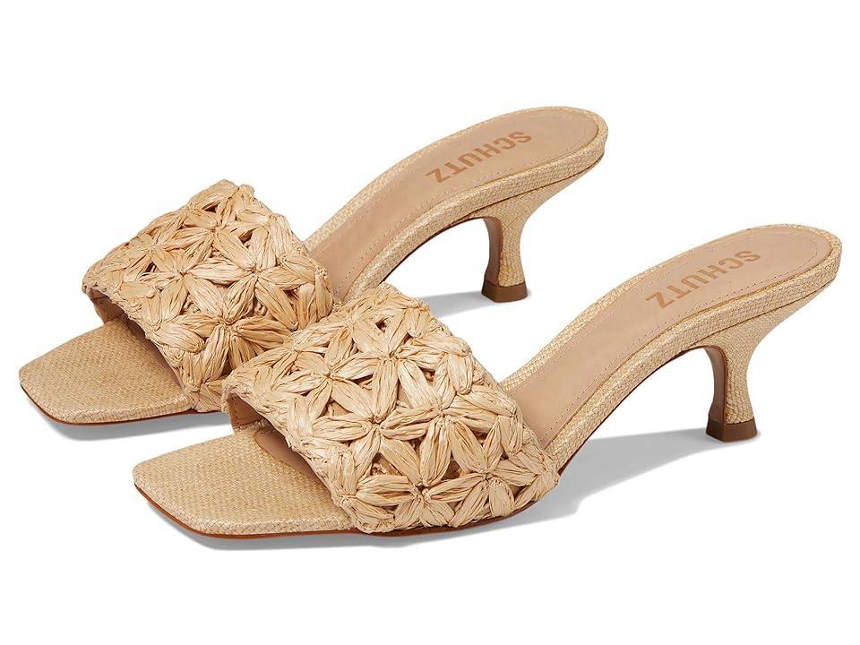 Schutz Dethalia Straw (Perola) Women's Sandals Product Image