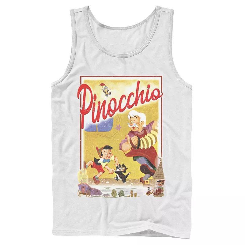 Mens Disney Pinocchio Vintage Storybook Poster Tank Top Product Image