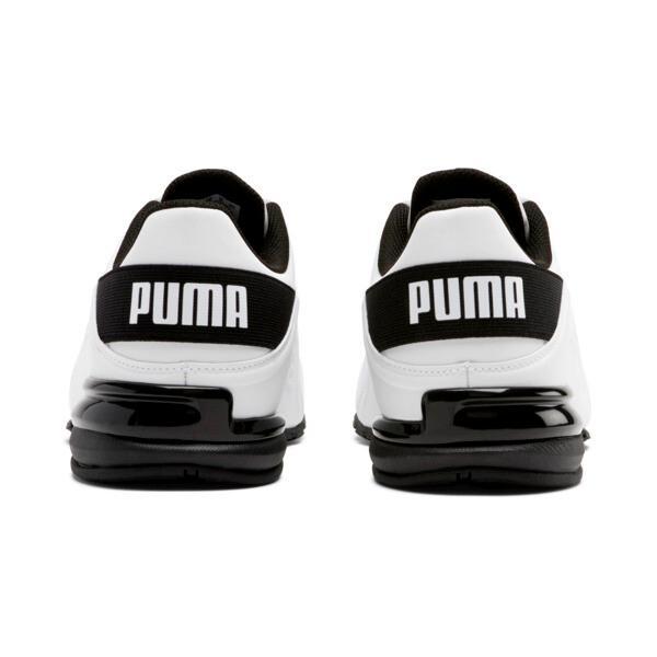 PUMA Viz Runner Wide Men's Shoes in White/Black Product Image