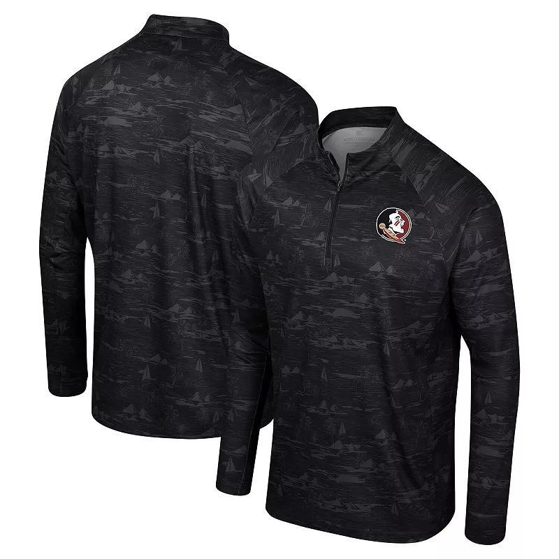 Mens Colosseum Florida State Seminoles Carson Raglan Quarter-Zip Jacket Product Image