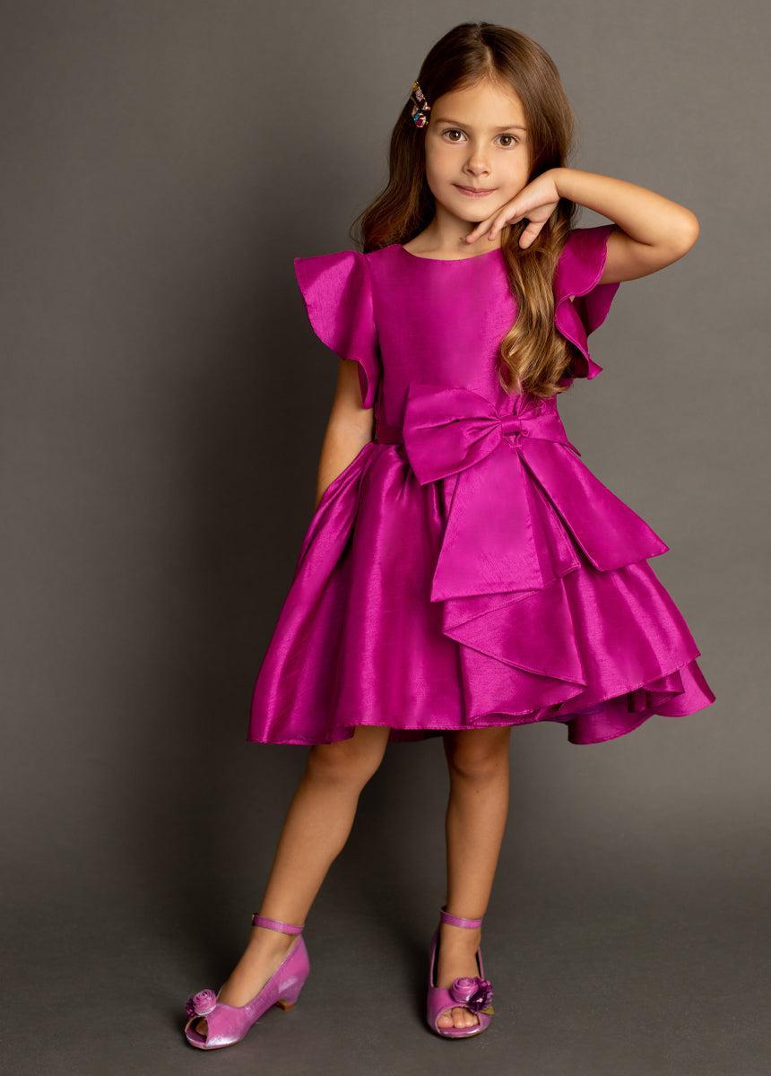 Camryn Dress in Berry Product Image