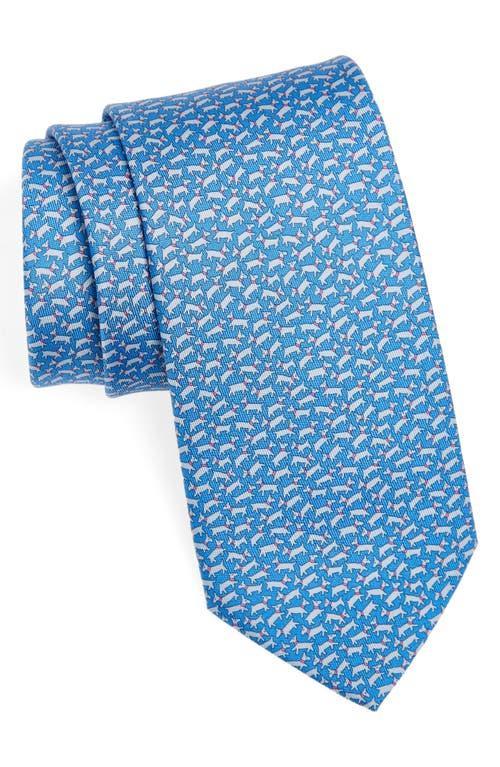 Mens Dog Silk Tie Product Image