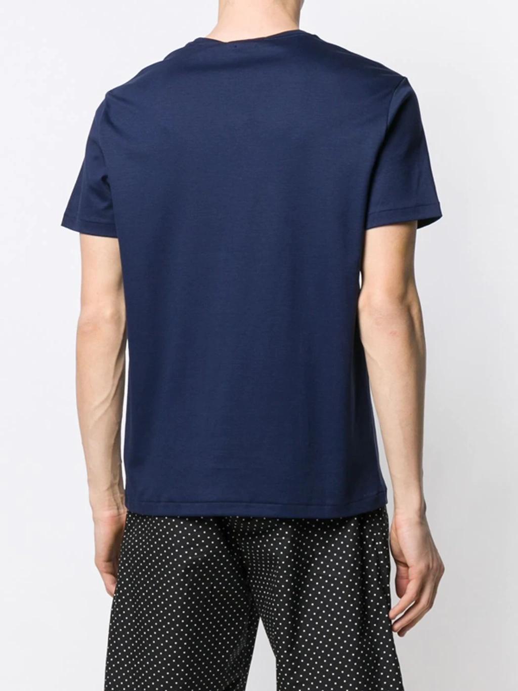 Polo-embroidered Cotton-jersey T-shirt In French Navy Product Image