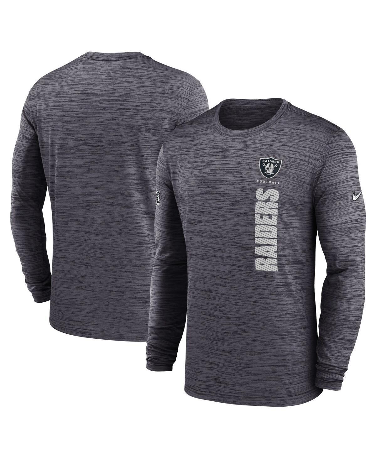 Nike Mens Black Las Vegas Raiders 2024 Sideline Velocity Performance Long Sleeve T-Shirt Product Image