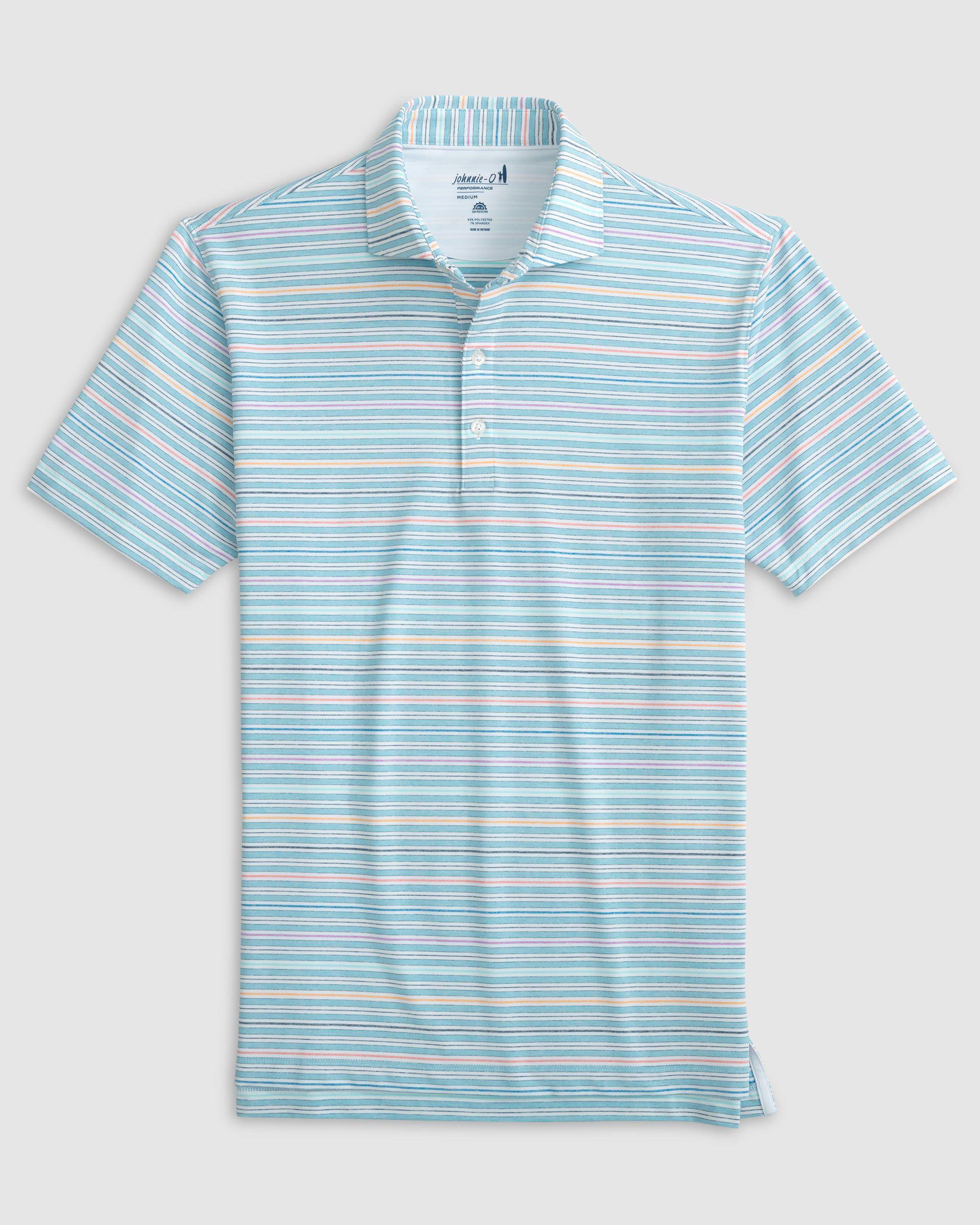 Fallon Striped Jersey Performance Polo Male Product Image