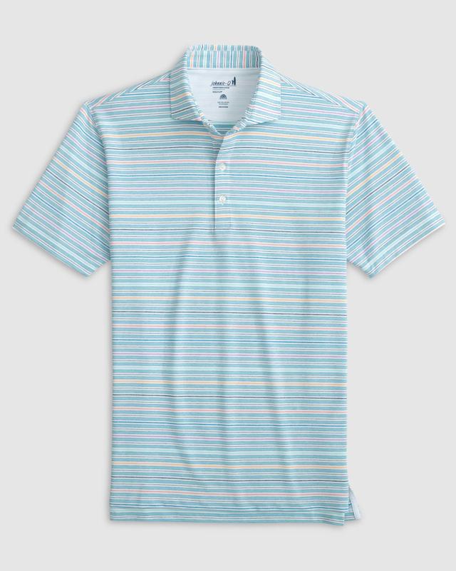 Fallon Striped Jersey Performance Polo Male Product Image