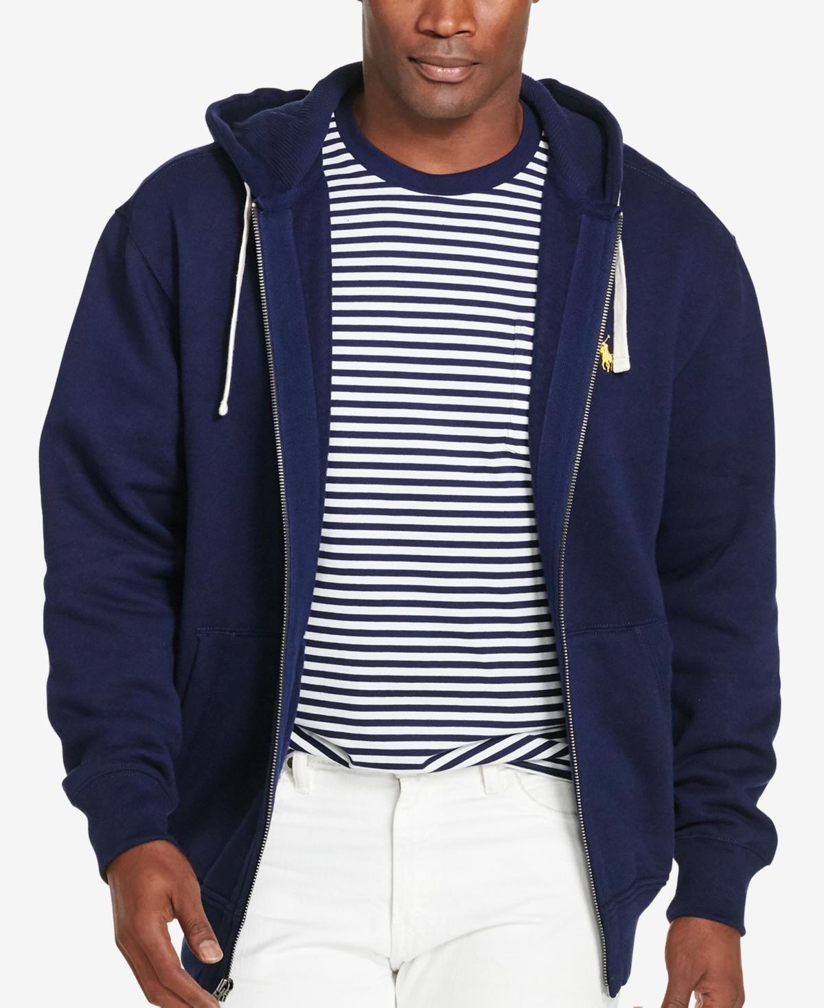 Polo Ralph Lauren Mens Big & Tall Full-Zip Classic Fleece Hoodie Product Image