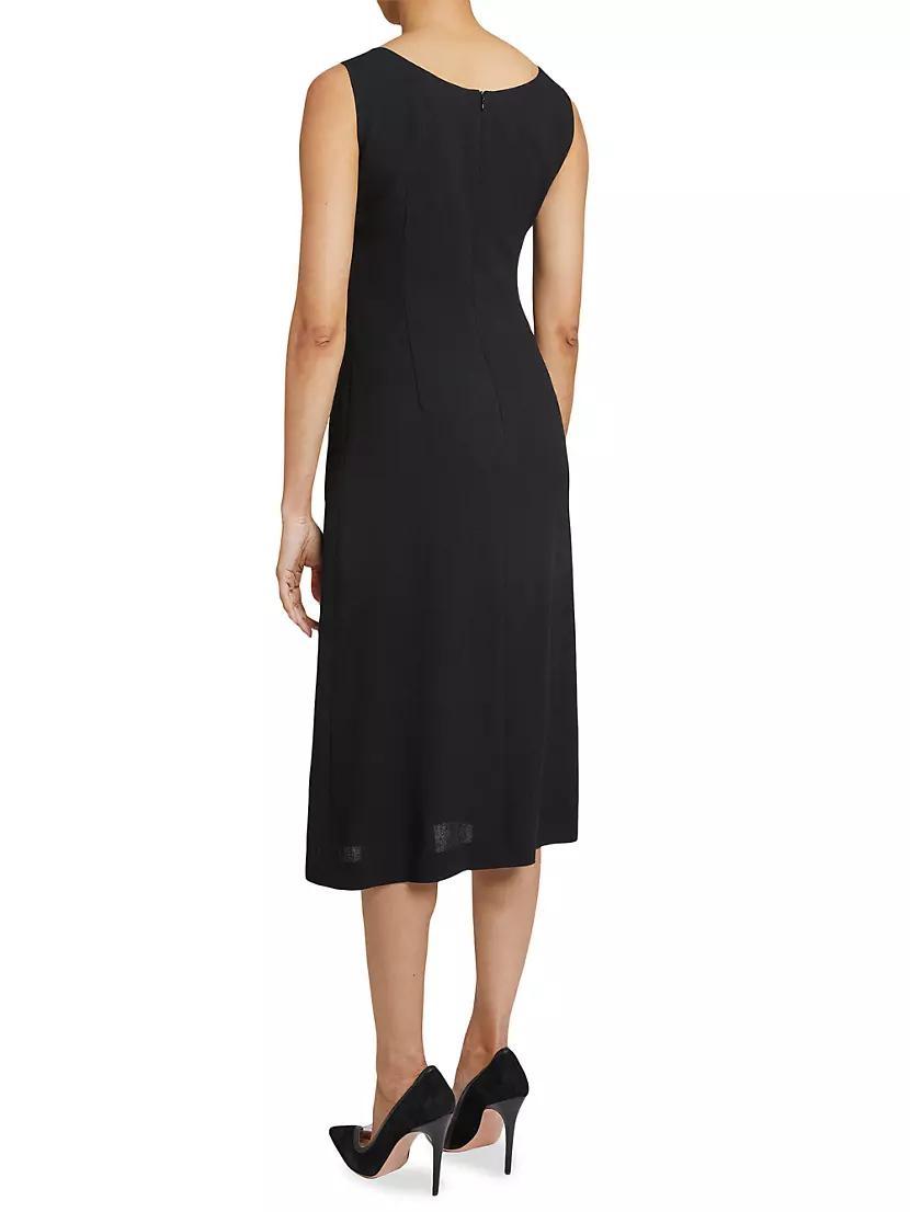 Virgin Wool A-Line Midi-Dress Product Image