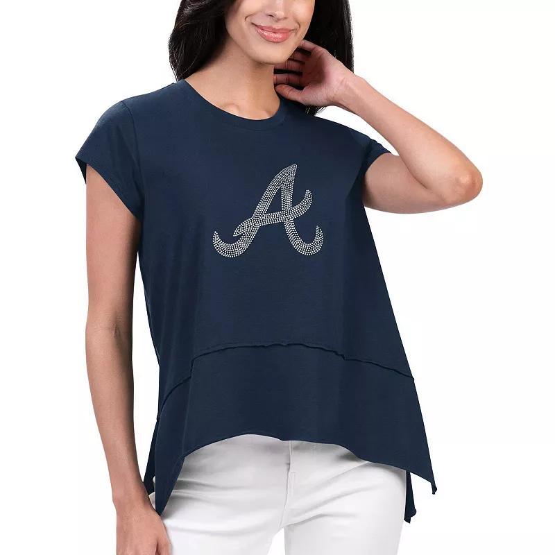 Womens G-III 4Her by Carl Banks Atlanta Braves Cheer Fashion T-Shirt Blue Product Image