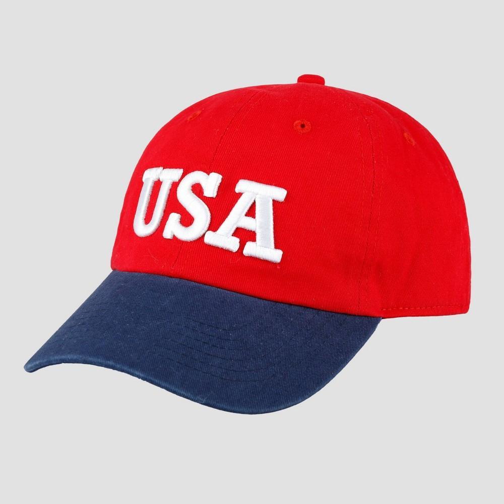 Wemco Mens Cotton Baseball Hat - Red/Blue Product Image