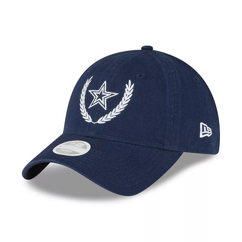 Womens New Era Navy Dallas Cowboys Leaves 9TWENTY Adjustable Hat Product Image