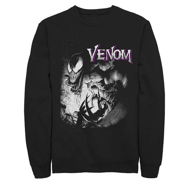 Mens Marvel Venom City Shadows Graphic Fleece Pullover Product Image