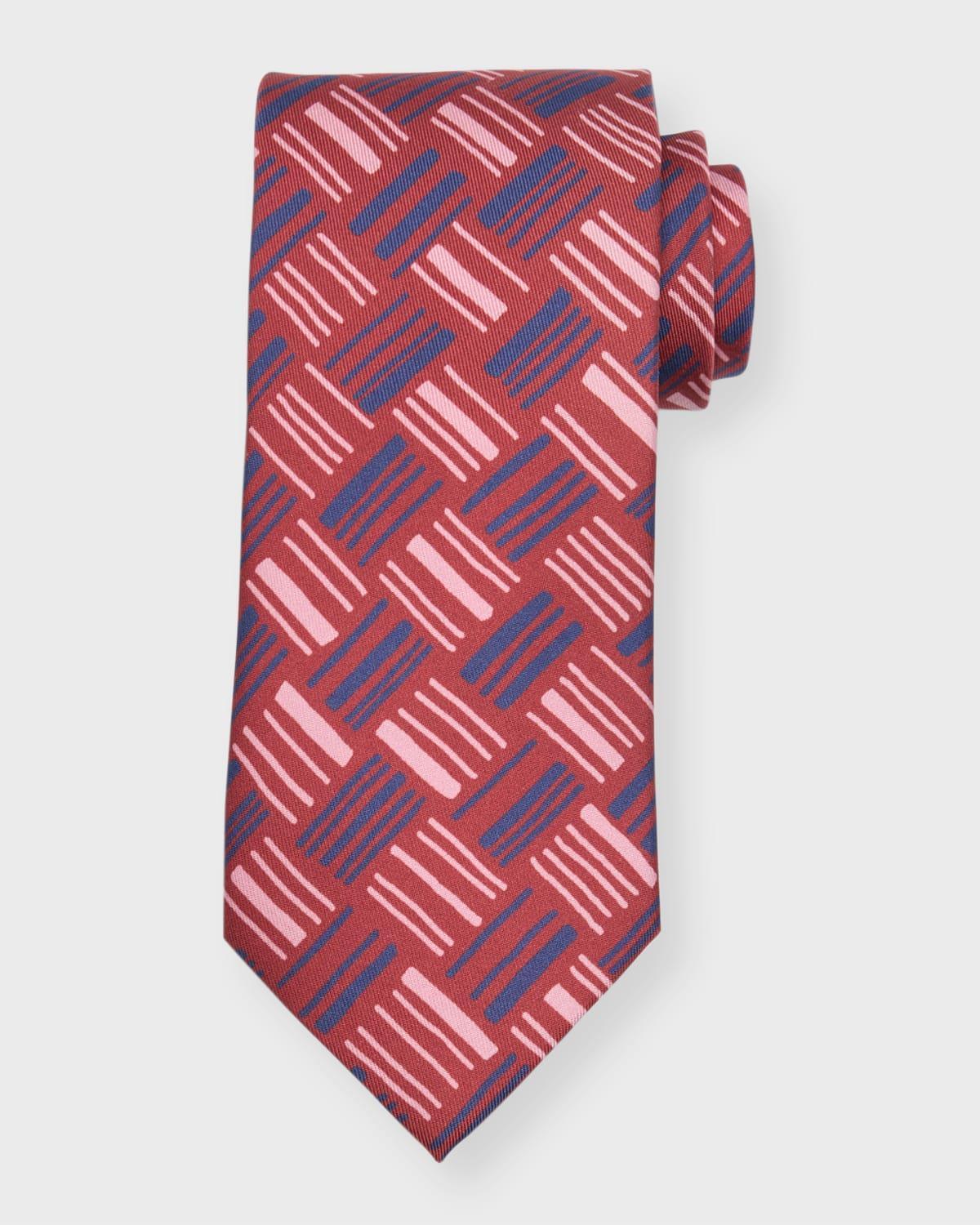 Mens Printed Silk Tie Product Image