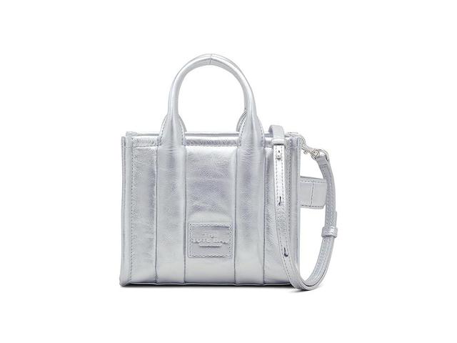 Womens The Micro Metallic Leather Tote Bag Product Image
