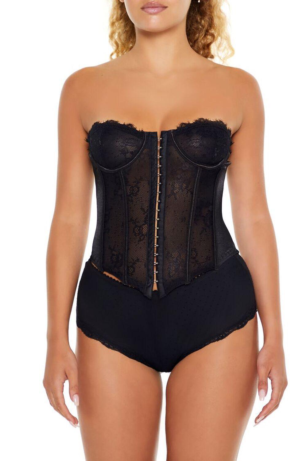 Lace Lingerie Corset Tube Top | Forever 21 Product Image