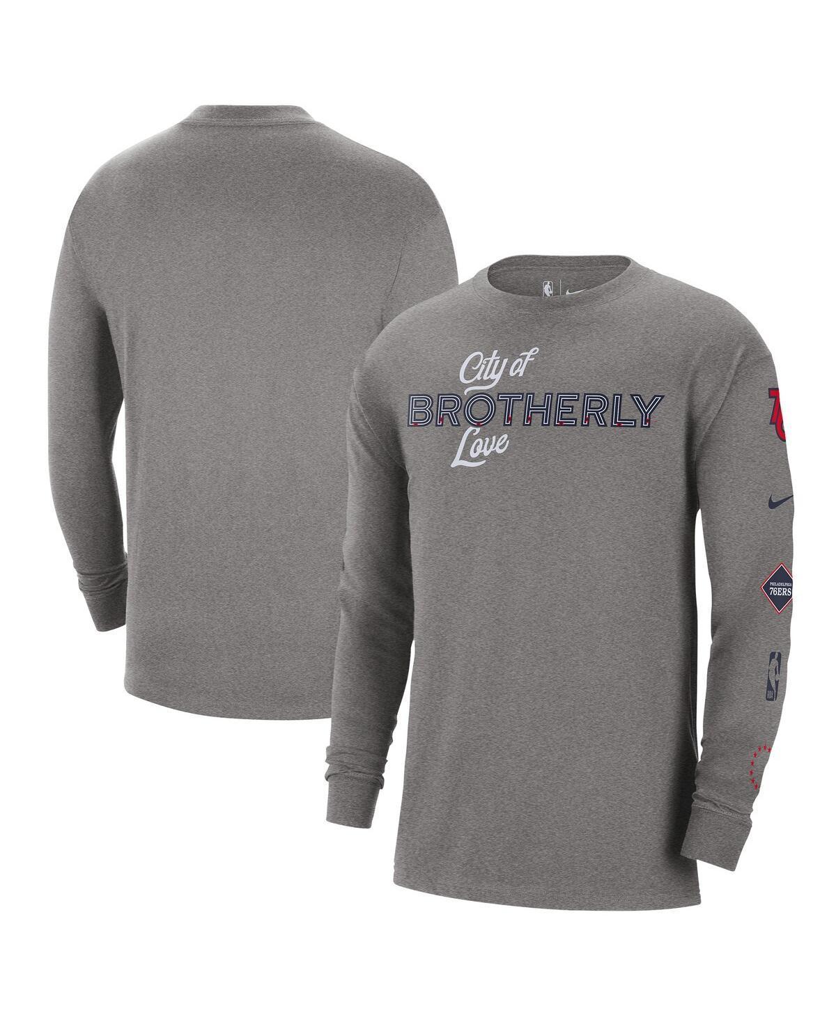 Philadelphia 76ers 2023/24 City Edition Nike Men's NBA Max90 Long-Sleeve T-Shirt Product Image