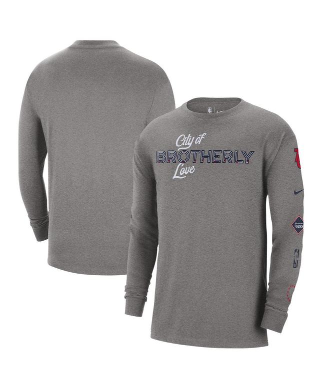 Philadelphia 76ers 2023/24 City Edition Nike Mens NBA Max90 Long-Sleeve T-Shirt Product Image