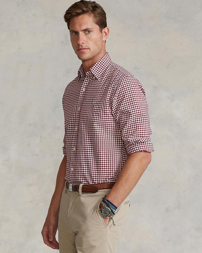 Mens Classic Plaid Oxford Shirt Product Image