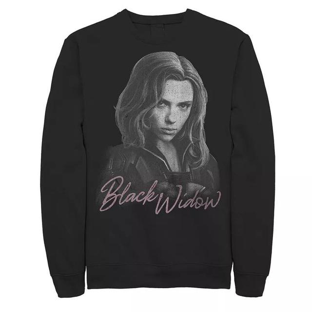 Mens Marvel Widow Movie Monochromatic Portrait Sweatshirt Product Image