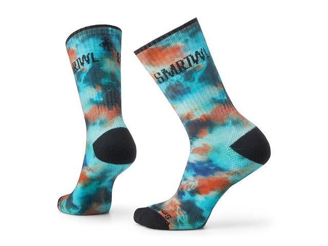 Smartwool Athletic Far Out Tie-Dye Print Crew (Capri) Crew Cut Socks Shoes Product Image