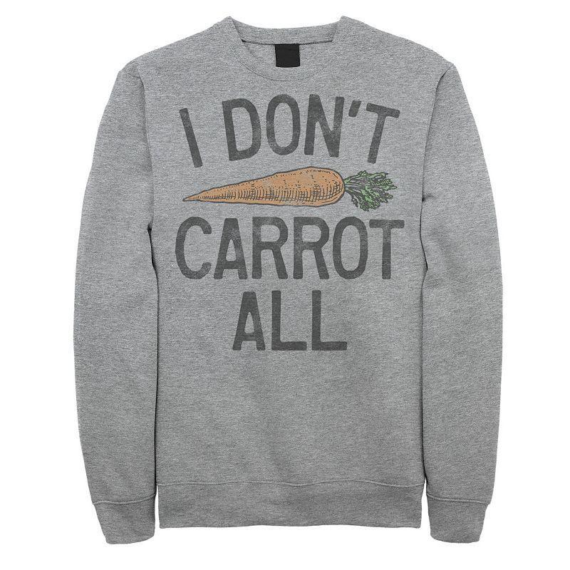 Mens I Dont Carrot At All Fleece Athletic Grey Product Image