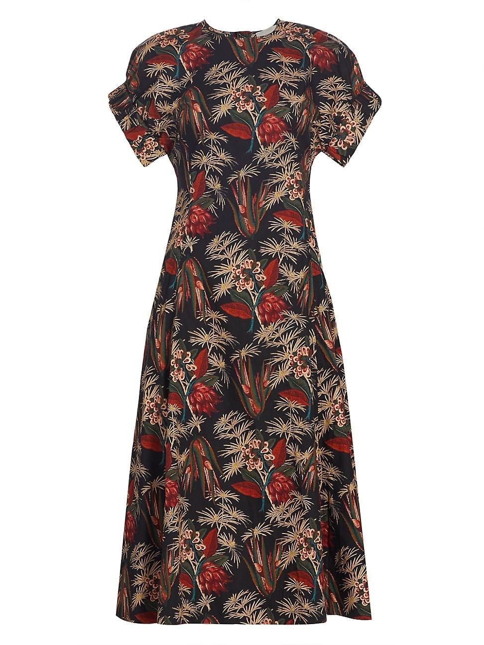 Womens Devon Floral Cotton Maxi Dress Product Image