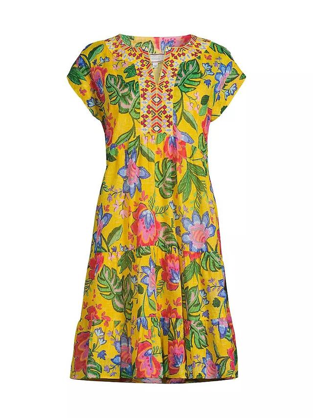 Dolman Prairie Floral Cotton Dress Product Image