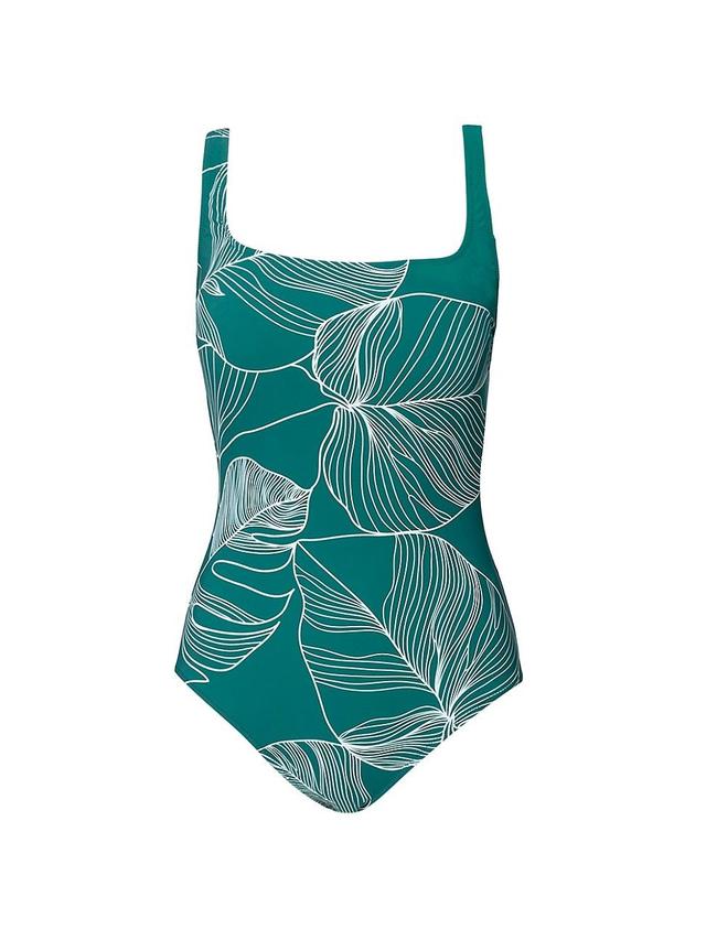 Womens Natural Essence Squareneck One-Piece Swimsuit Product Image