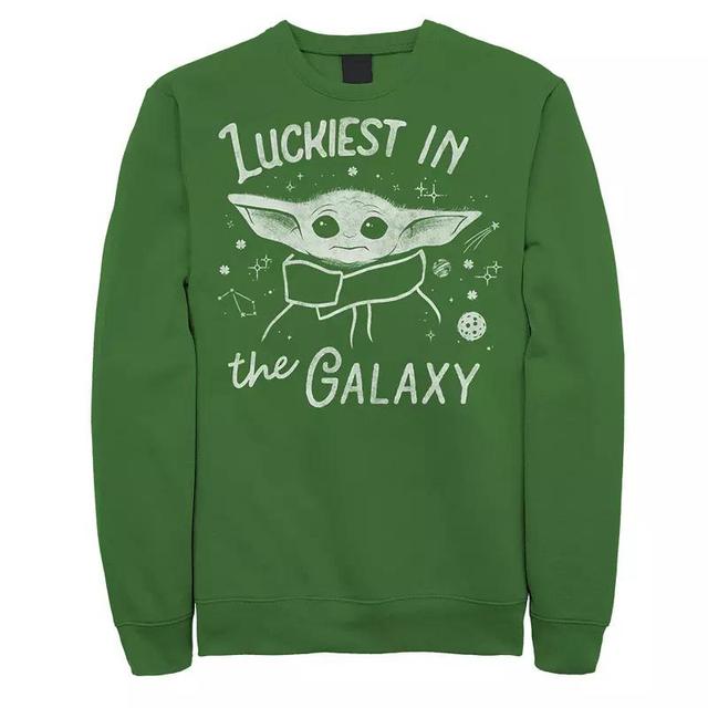 Mens Star Wars The Mandalorian The Child Luckiest In The Galaxy Sweatshirt Product Image