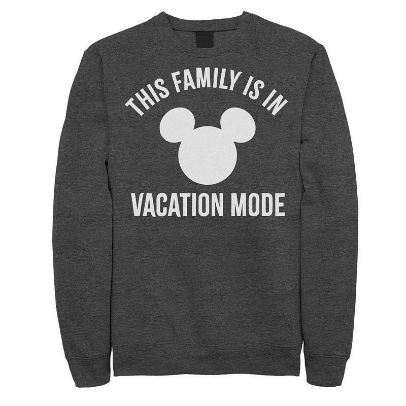 Mens Disney Park Family Is In Vacation Mode Sweatshirt Grey Heather Product Image