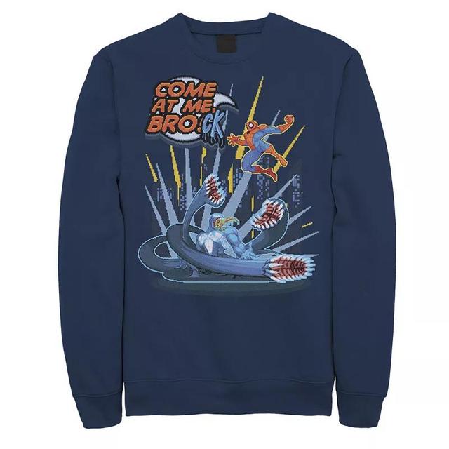 Mens Marvel Spider-Man Come At Me Brock Sweatshirt Blue Product Image