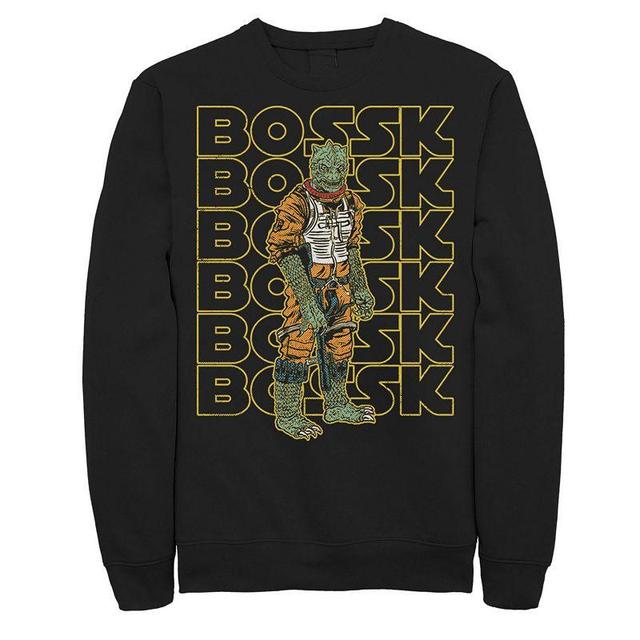 Mens Star wars Bossk Word Stack Portrait Sweatshirt Product Image