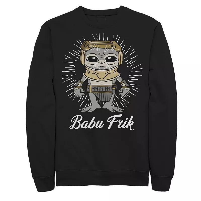 Mens Star Wars: The Rise Of Skywalker Babu Frik Simple Cartoon Sweatshirt Product Image