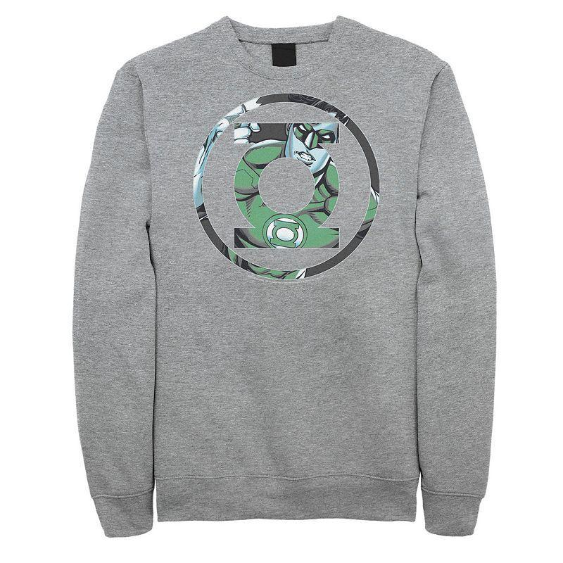 Mens DC Comics Lantern Face Logo Sweatshirt Product Image