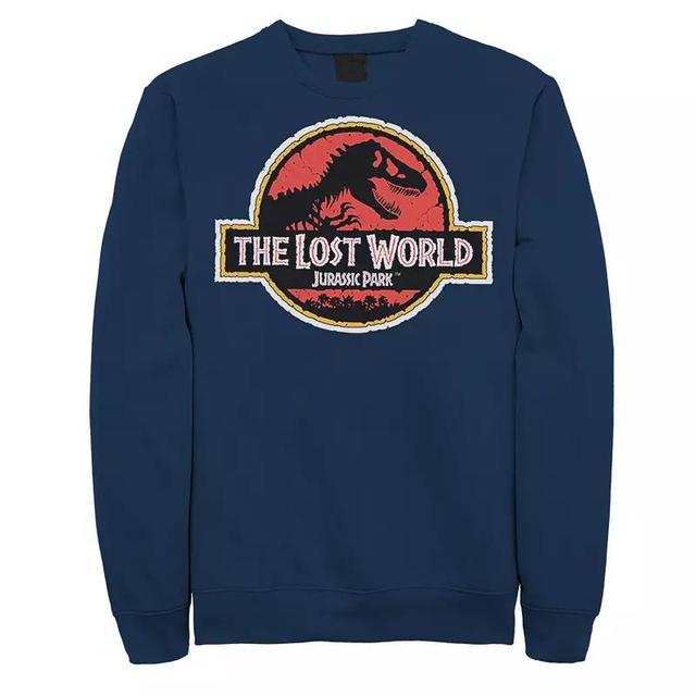 Mens Jurassic Park The Lost World Movie Logo Sweatshirt Blue Product Image