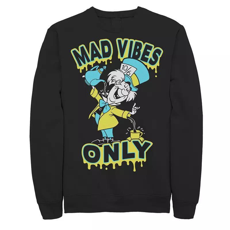 Disneys Alice In Wonderland Mad Hatter Mad Vibes Only Mens Sweatshirt Product Image