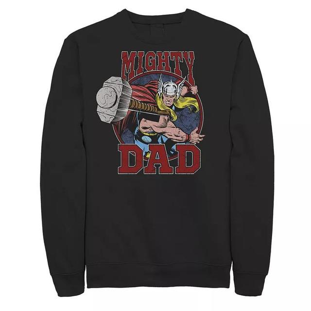 Mens Marvel Thor Fathers Day Mighty Dad Hammer Sweatshirt Product Image