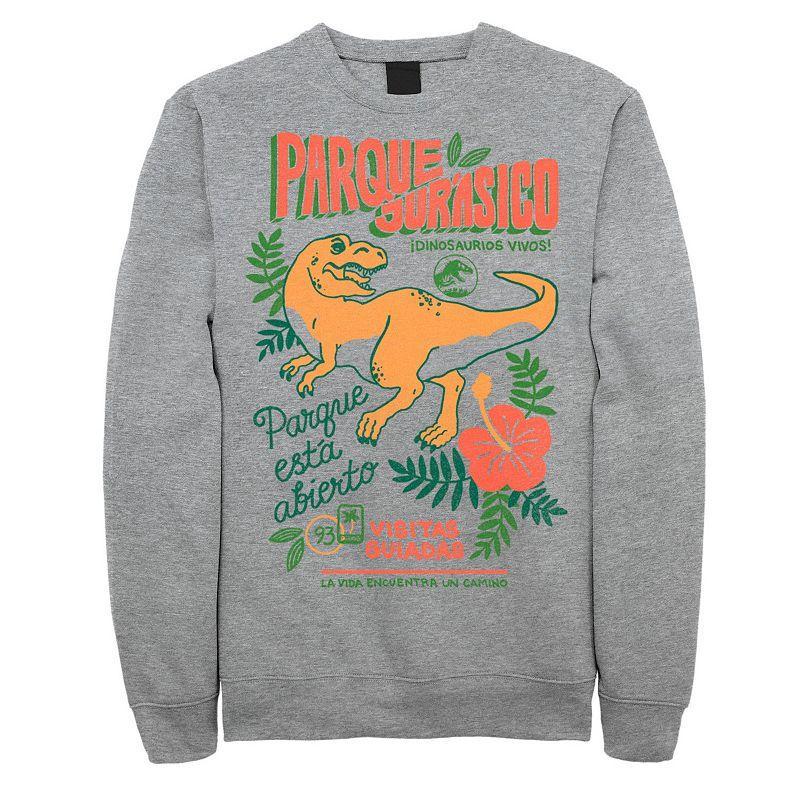 Mens Jurassic Park Spanish Opening Day Poster Sweatshirt Product Image