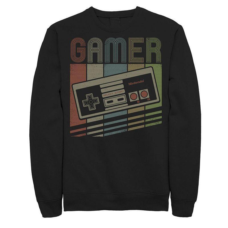 Mens Nintendo NES Controller Gamer Retro Stack Sweatshirt Product Image