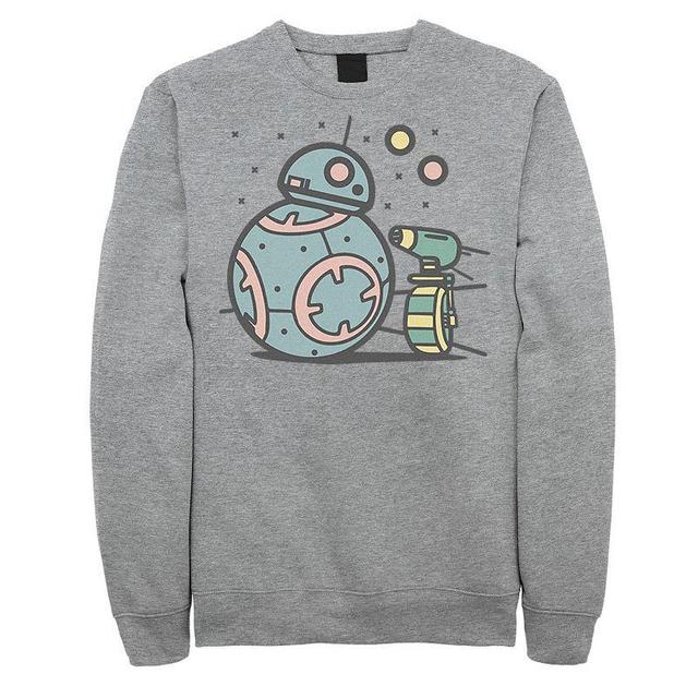 Mens Star Wars The Rise of Skywalker Droid Cuties Fleece Graphic Top Athletic Grey Product Image