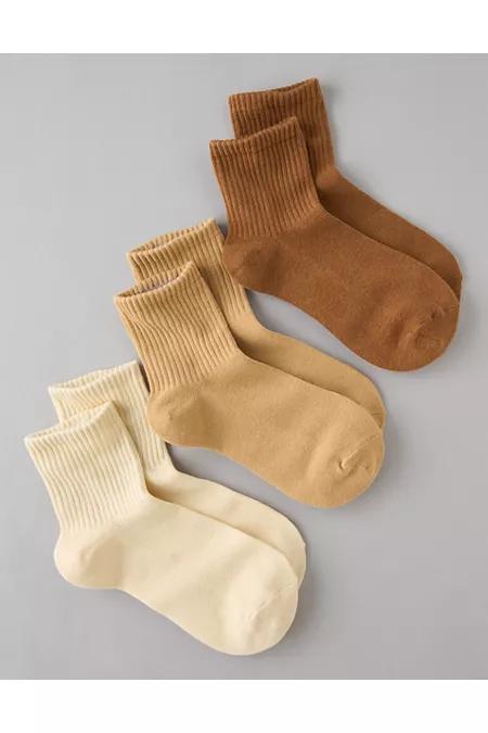 AE Boyfriend Socks 3-Pack Women's Product Image