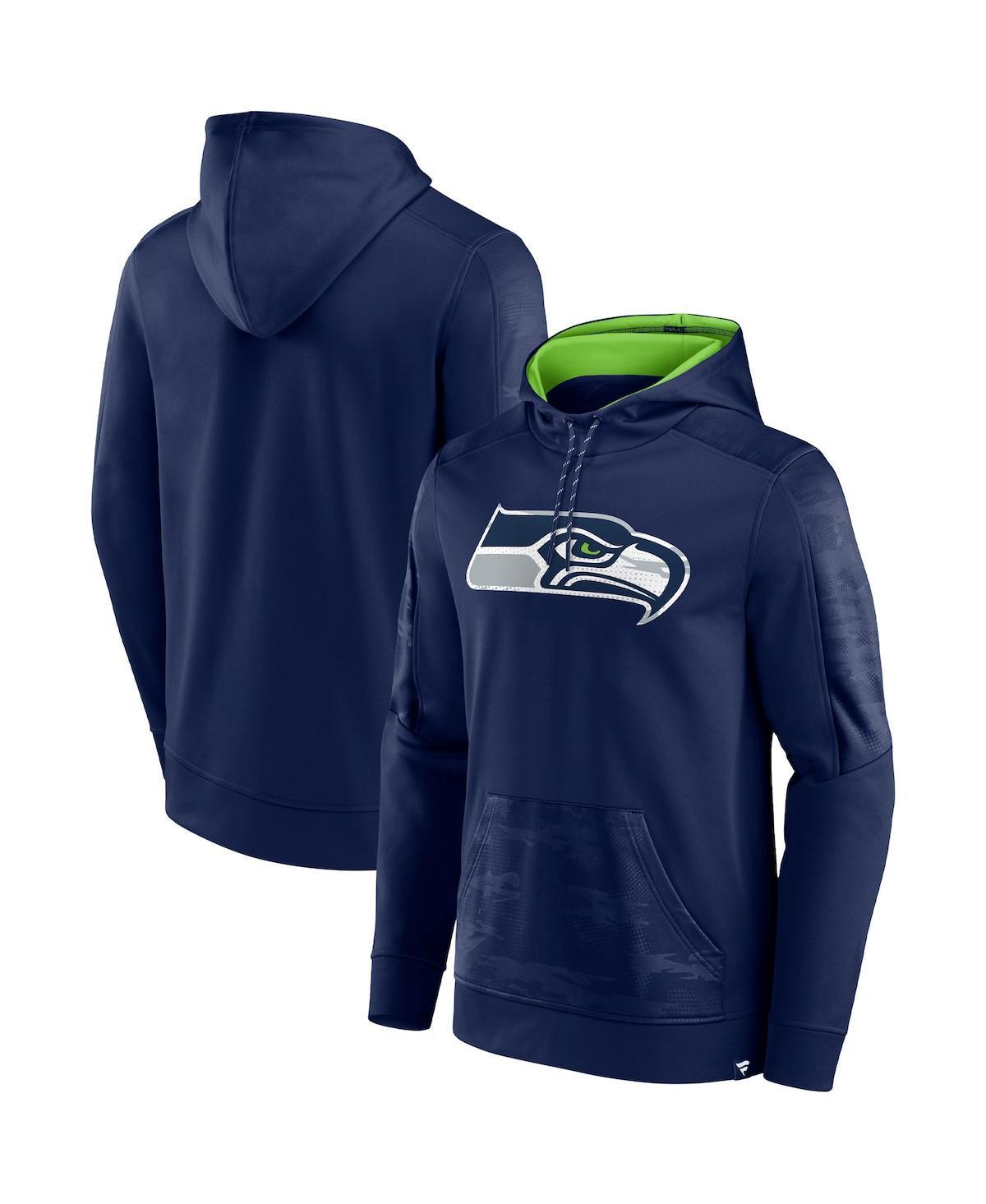 Mens Fanatics College Navy Seattle Seahawks On The Ball Pullover Hoodie Product Image